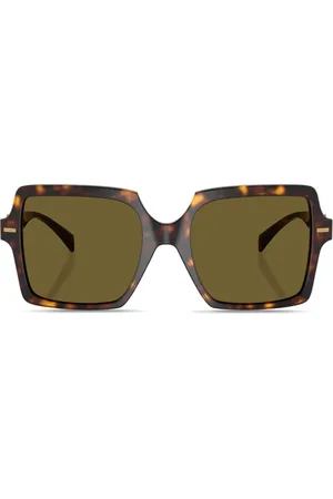 VERSACE Lentes de sol Medusa Head con armazón cuadrada