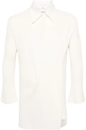 Courrèges Vestido estilo playera tipo polo con detalle retorcido