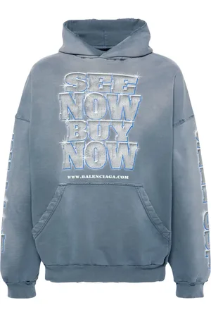 Balenciaga Hoodie con eslogan estampado