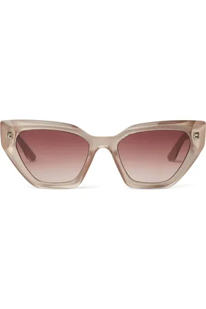 Karl Lagerfeld Lentes de sol con armazón cat eye y efecto transparente