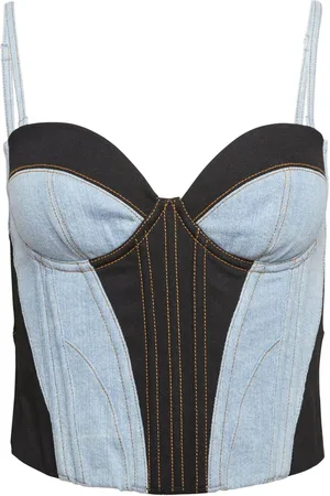 FLEUR DU MAL Bustier con diseño de dos tonos