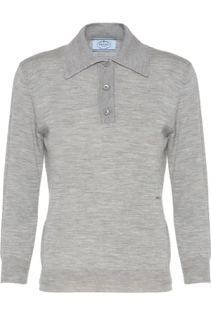 Prada Playera tipo polo tejida