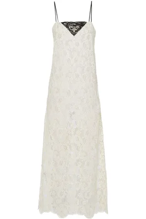 Prada Vestido midi de encaje
