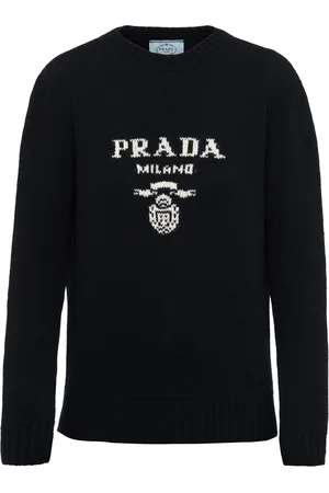 Prada Suéter con logo en intarsia