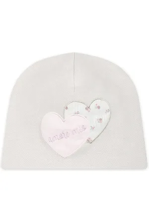 LA STUPENDERIA Gorro con parche de corazón