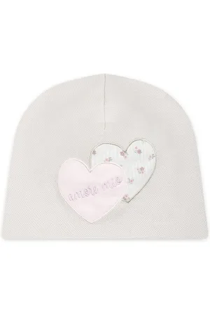 LA STUPENDERIA Gorro con parche de corazón