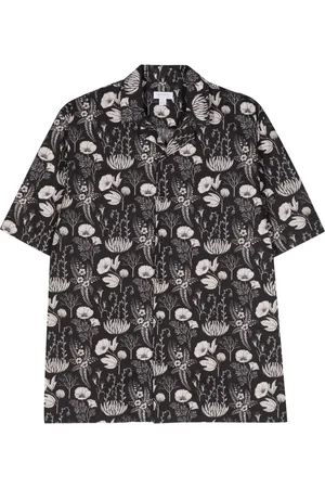Sunspel Camisa con estampado floral
