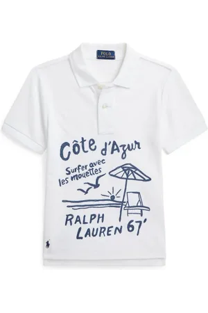 Ralph Lauren Playera tipo polo estampada