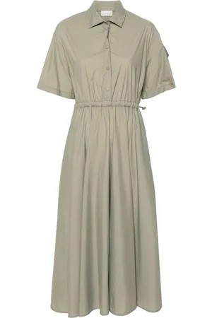 Moncler Vestido camisero midi