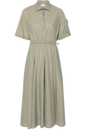 Moncler Vestido camisero midi