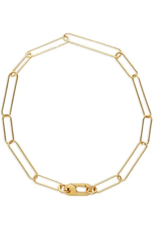 Otiumberg Tobillera Paperclip en oro vermeil de 14kt