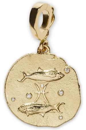 Azlee Dije Of The Stars Pisces pequeño en oro amarillo de 18kt