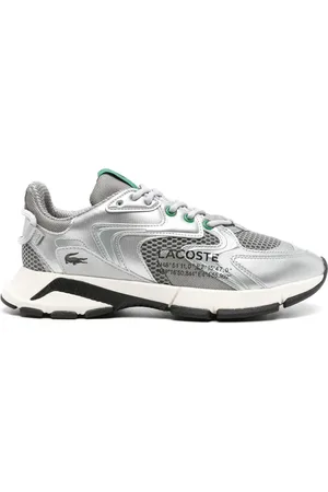 Lacoste Tenis metalizados con agujetas