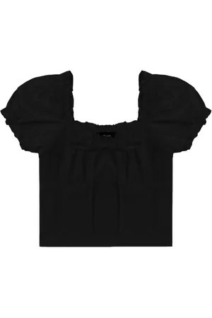 tout a coup Blusa con ribete de volantes