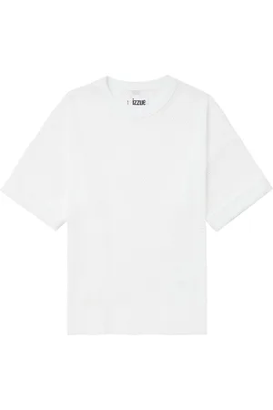 Izzue Playera de malla semitransparente