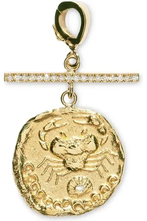 Azlee Dije Karkinos pequeño en oro amarillo de 18kt