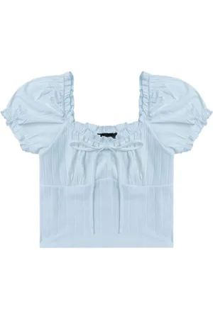 tout a coup Blusa con ribete de volantes