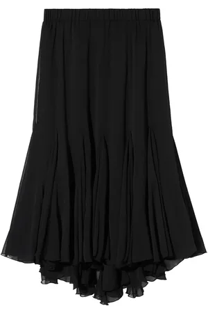 B+AB Falda midi con diseño plisado a capas