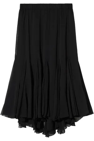 B+AB Falda midi con diseño plisado a capas