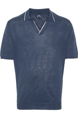 FEDELI Playera tipo polo de tejido fino