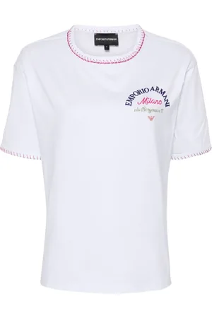 Emporio Armani Playera con logo bordado