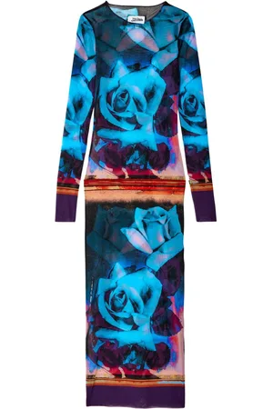Jean Paul Gaultier Vestido largo con estampado floral