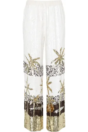 P.A.R.O.S.H. Pantalones anchos con lentejuelas