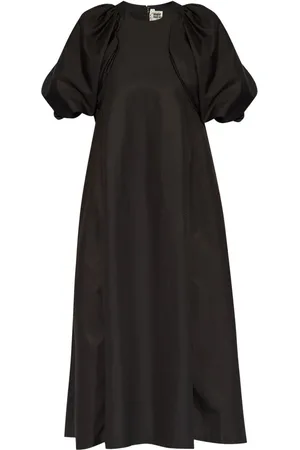 NOIR KEI NINOMIYA Vestido midi con mangas farol