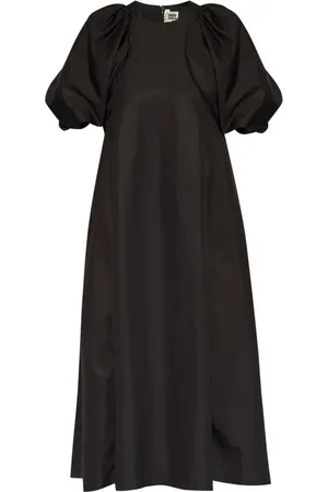 NOIR KEI NINOMIYA Vestido midi con mangas farol