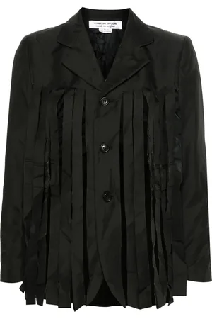 Comme des Garçons Blazer con detalle de flecos
