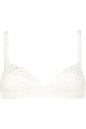 Emporio Armani Brasier capitonado con logo en jacquard