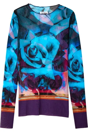 Jean Paul Gaultier Playera con estampado floral