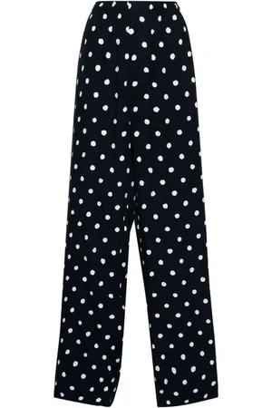 Balenciaga Pantalones rectos con estampado de lunares