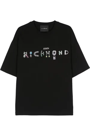 John Richmond Playera con logo estampado