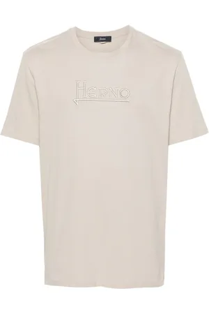 HERNO Playera con logo bordado