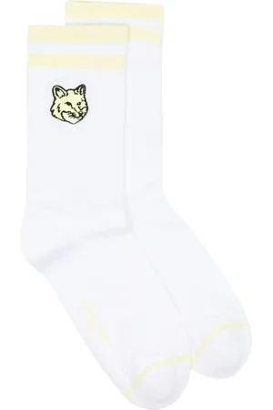 Maison Kitsuné Calcetines de canalé Bold Fox Head