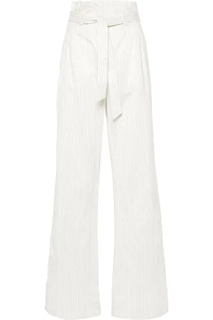 Max Mara Pantalones palazzo Xero con estampado de rayas diplomáticas