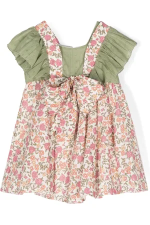 LA STUPENDERIA Vestido con estampado floral y detalle de moño