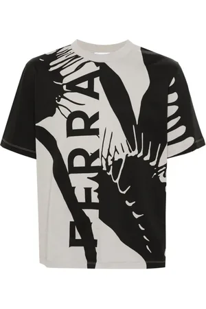 Salvatore Ferragamo Playera con estampado gráfico