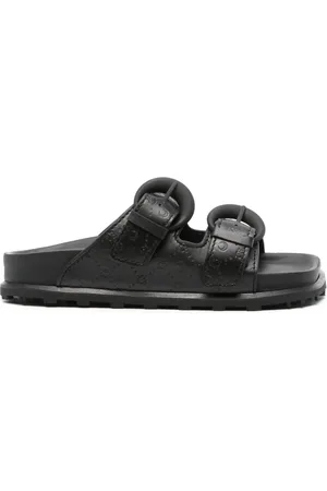 Marine Serre Flip flops con monograma en relieve