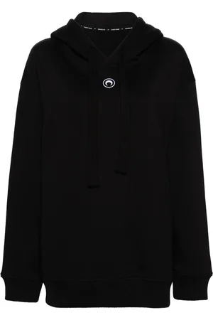 Marine Serre Hoodie con bordado Moon