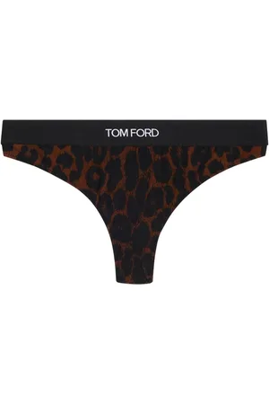 Tom Ford Calzones con estampado de leopardo