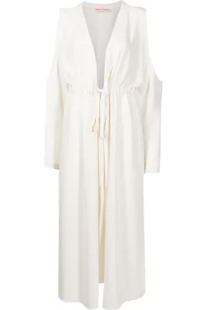 Olympiah Vestido midi Jussi con hombros descubiertos