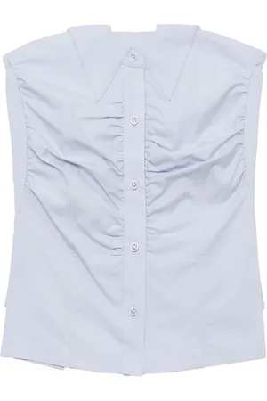 Low Classic Top strapless con botones