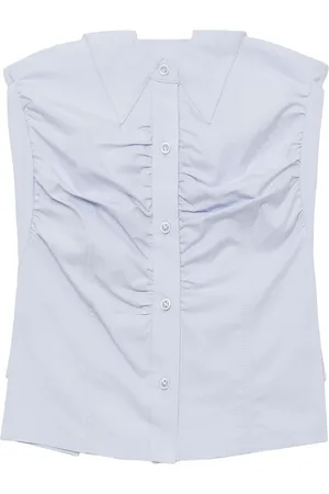 Low Classic Top strapless con botones