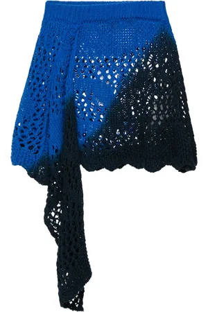 The Attico Falda tejida con detalle drapeado