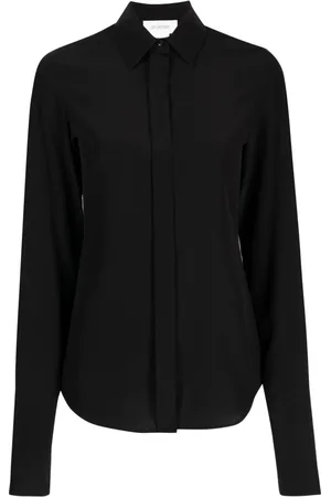 Sportmax Camisa de seda manga larga