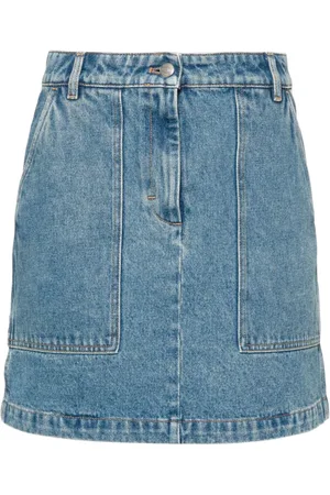 Maison Kitsuné Falda corta de mezclilla