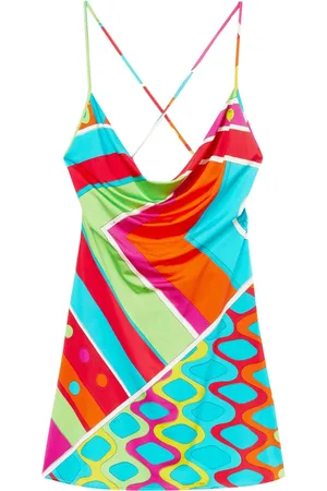 Puccini Slip dress corto con estampado Vivara