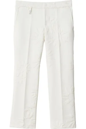 Burberry Pantalones rectos con bordado